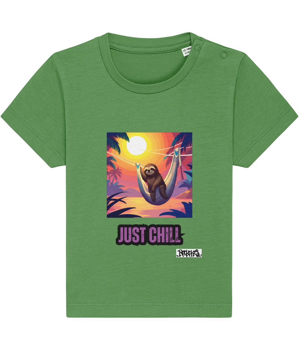 Just Chill Sloth T Shirt Designed by Rock Chocs