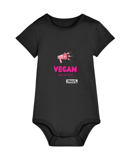 Baby Bodysuit Vegan Baby Activist by Rock Chocs