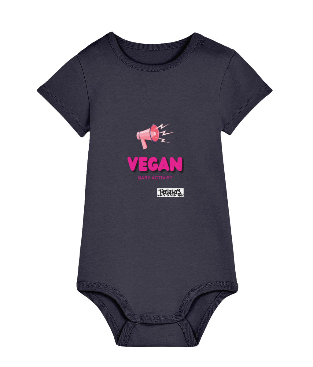 Baby Bodysuit Vegan Baby Activist by Rock Chocs