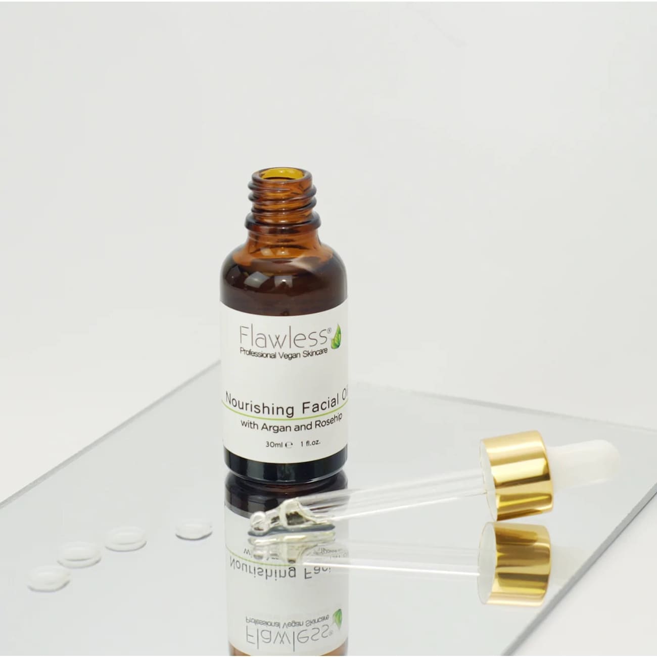 Rock Chocs Facial Oil with Rosehip, Argan and Neroli -30ml Flawless Professional Vegan Beauty Cruelty Free Nails Face oil Flawless Professional Vegan Beauty skincare vegan skincare