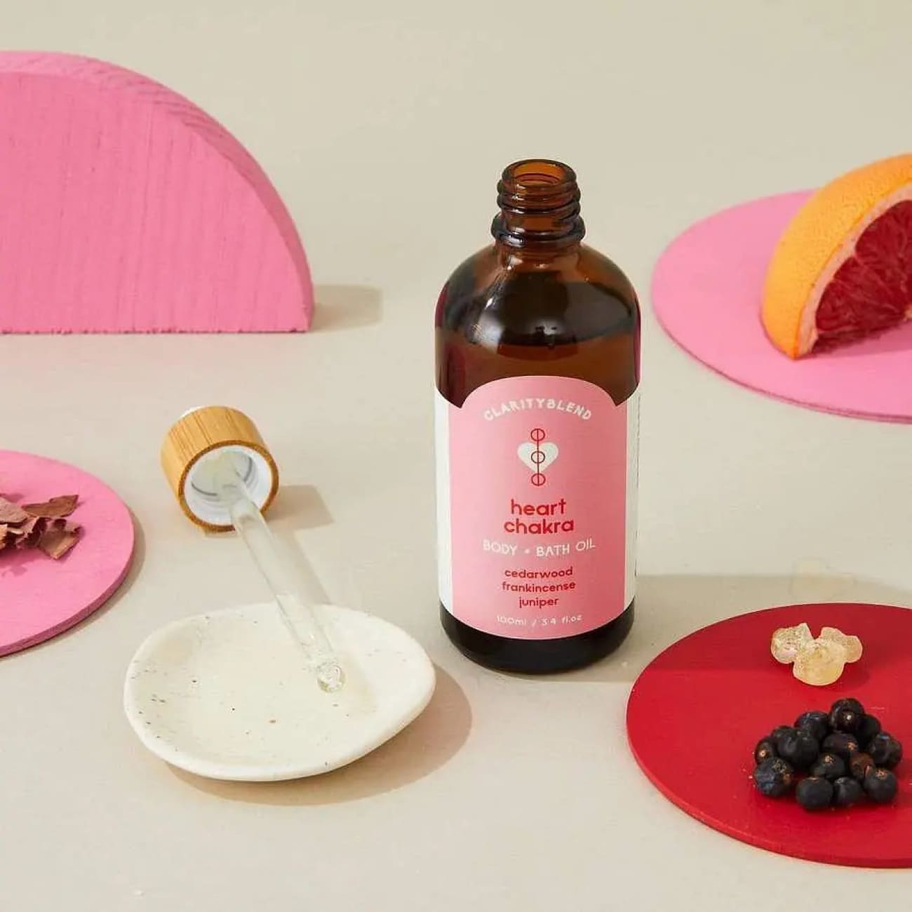 HEART CHAKRA BODY & BATH OIL Rock Chocs