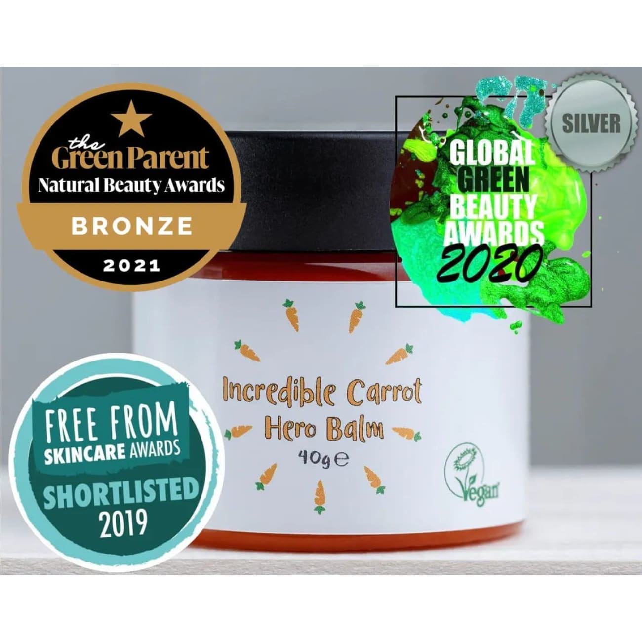 Rock Chocs  Incredible Carrot Hero Balm Happy Carrot Skincare balm cruelty free vegan skincare Happy Carrot Happy Carrot Incredible Hero Balm Happy Carrot Skincare Incredible Carrot Hero Balm Mutations purpose face balm Rock Chocs vegan skincare vegan acne treatment vegan balm vegan skincare