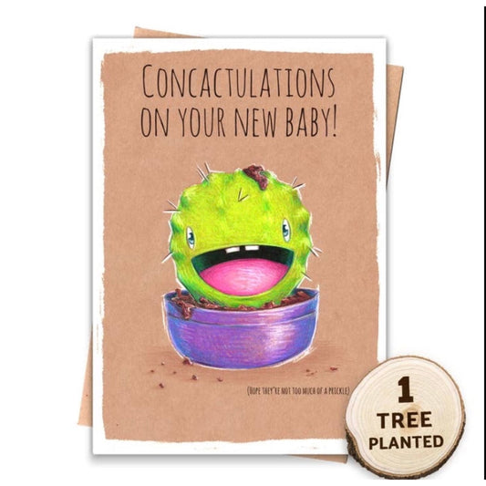Rock Chocs  New Baby - Greeting card Rock Chocs