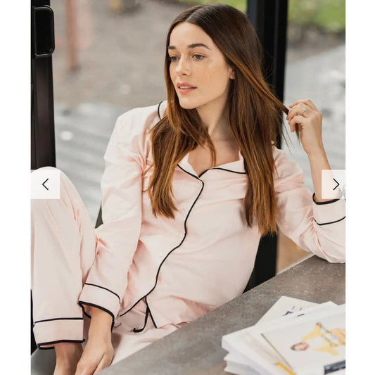 Rock Chocs  Organic Cotton Hang Out Pyjamas Pink Breathe Lifestyle