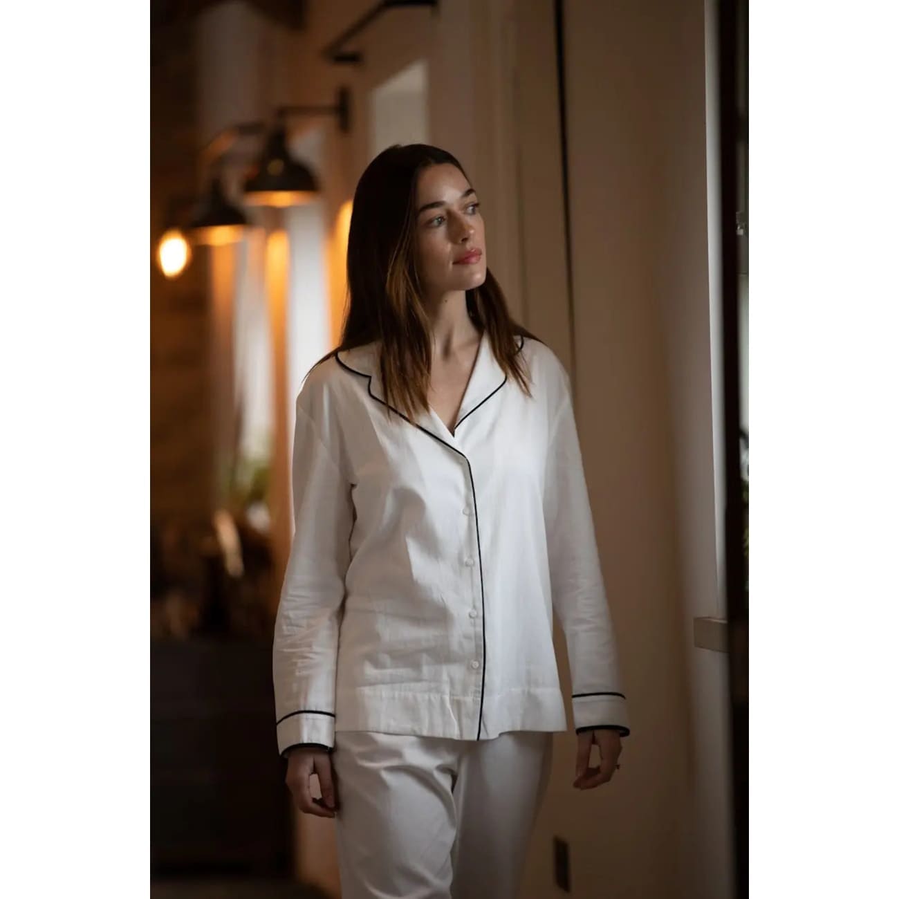 Rock Chocs  Organic Cotton Hang Out Pyjamas White Breathe Lifestyle
