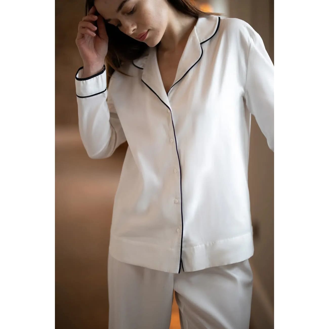 Rock Chocs  Organic Cotton Hang Out Pyjamas White Breathe Lifestyle