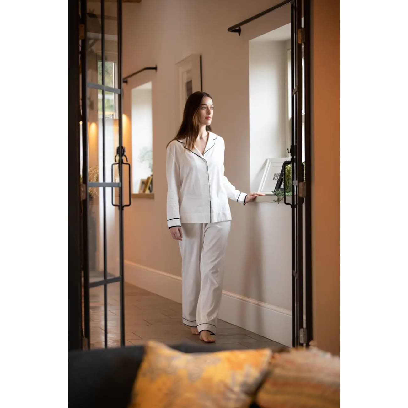 Rock Chocs Organic Cotton Hang Out Pyjamas White Breathe Lifestyle