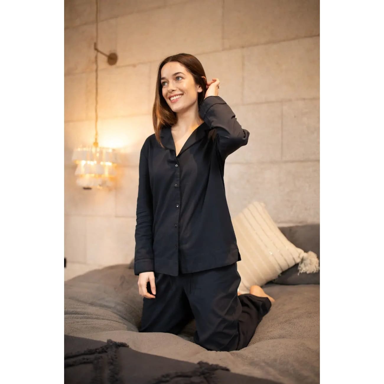 Rock Chocs Organic Cotton Pyjamas Navy Breathe Lifestyle