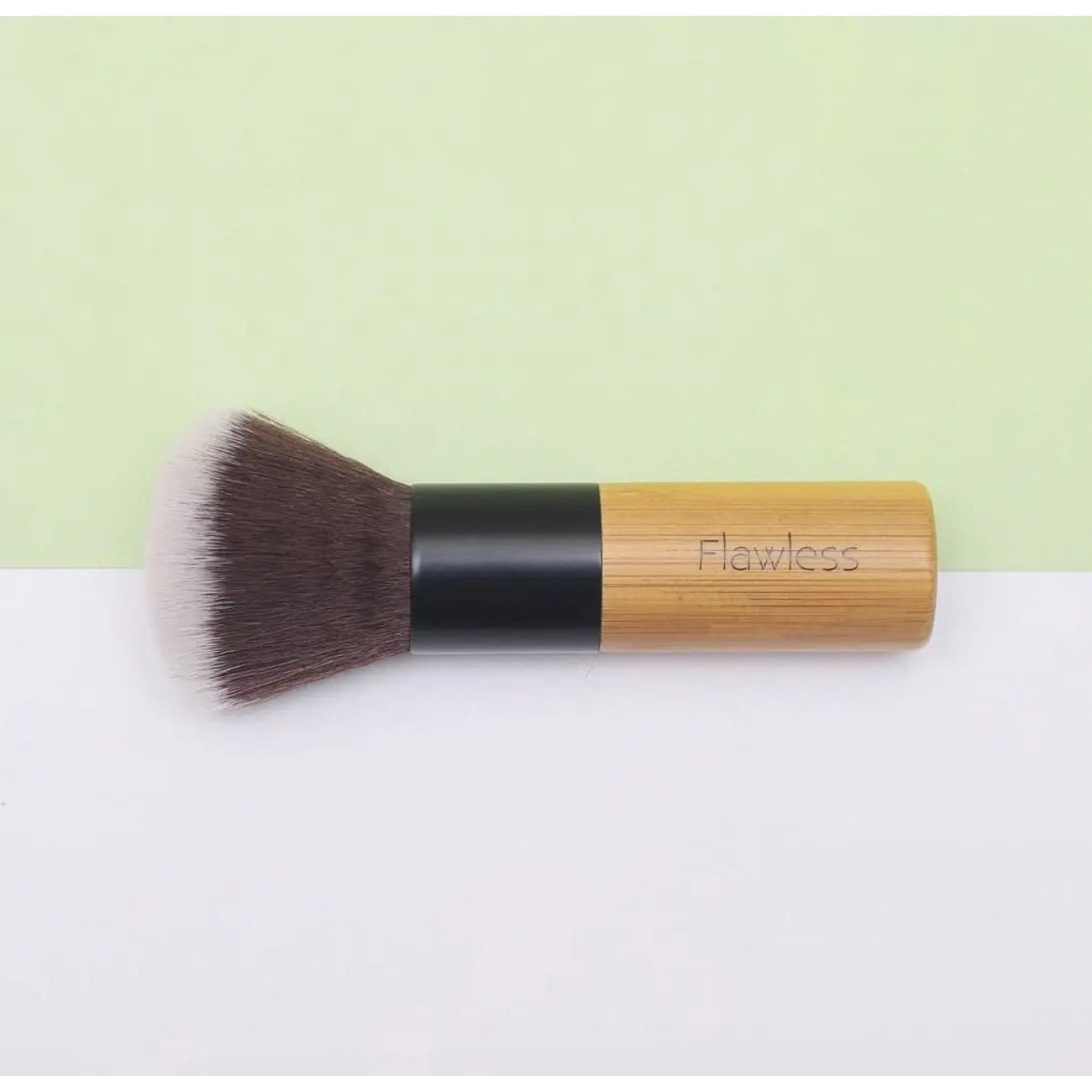 Rock Chocs  Powder/Blusher Brush Flawless Professional Vegan Beauty cruelty free make up brushes Flawless Flawless cosmetic brushes make up brushes PETA PETA approved skincare powder/blusher brush Rock Chocs vegan blusher brush vegan cosmetic brushes vegan make up brushes vegan powder brush