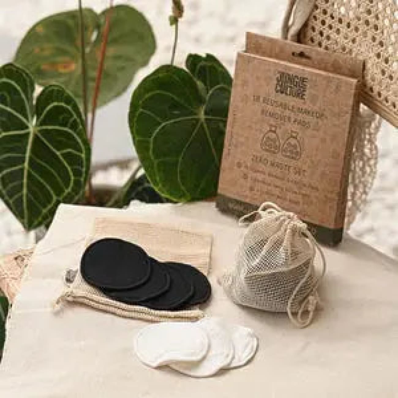 Rock Chocs Reusable Makeup Remover Pads | Eco-friendly Washable Cotton Makeup Rounds Jungle Culture