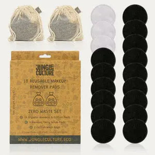 Rock Chocs  Reusable Makeup Remover Pads | Eco-friendly Washable Cotton Makeup Rounds Jungle Culture