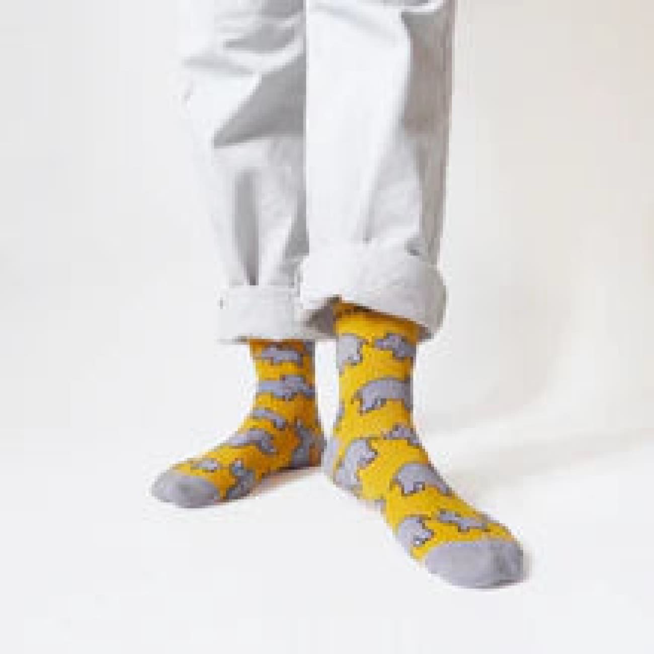 Save the Rhinos Bamboo Socks - bamboo sock Brand Bare Kind