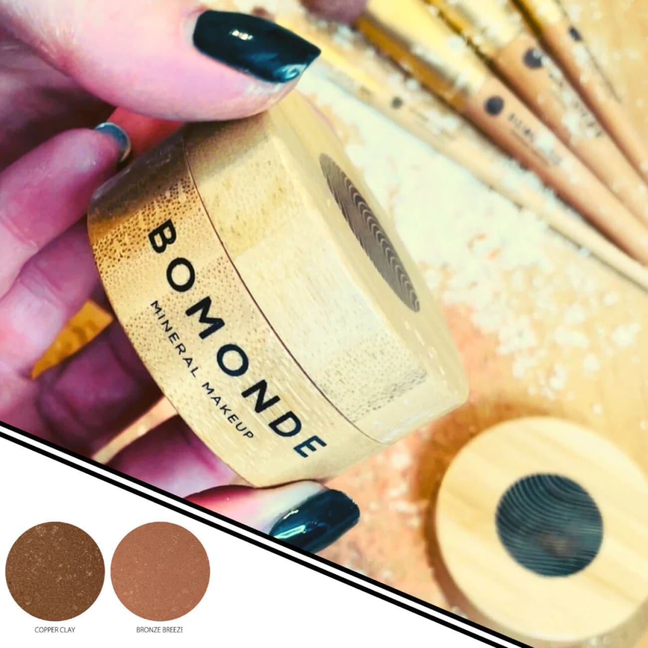 Rock Chocs Vegan Mineral Bronzer - 100% natural. Bomonde Bomonde Bomonde Mineral make up Cruelty free mineral make up Vegan Mineral Bronzer - 100% natural.