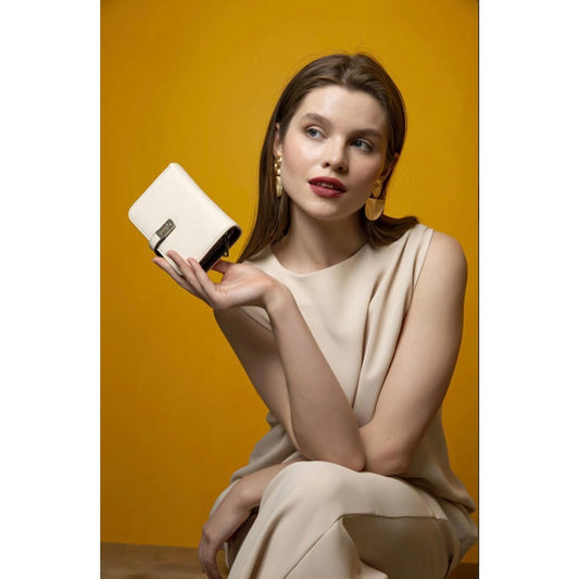 Rock Chocs  Vegan Wallet Meyra Beige Rock Chocs