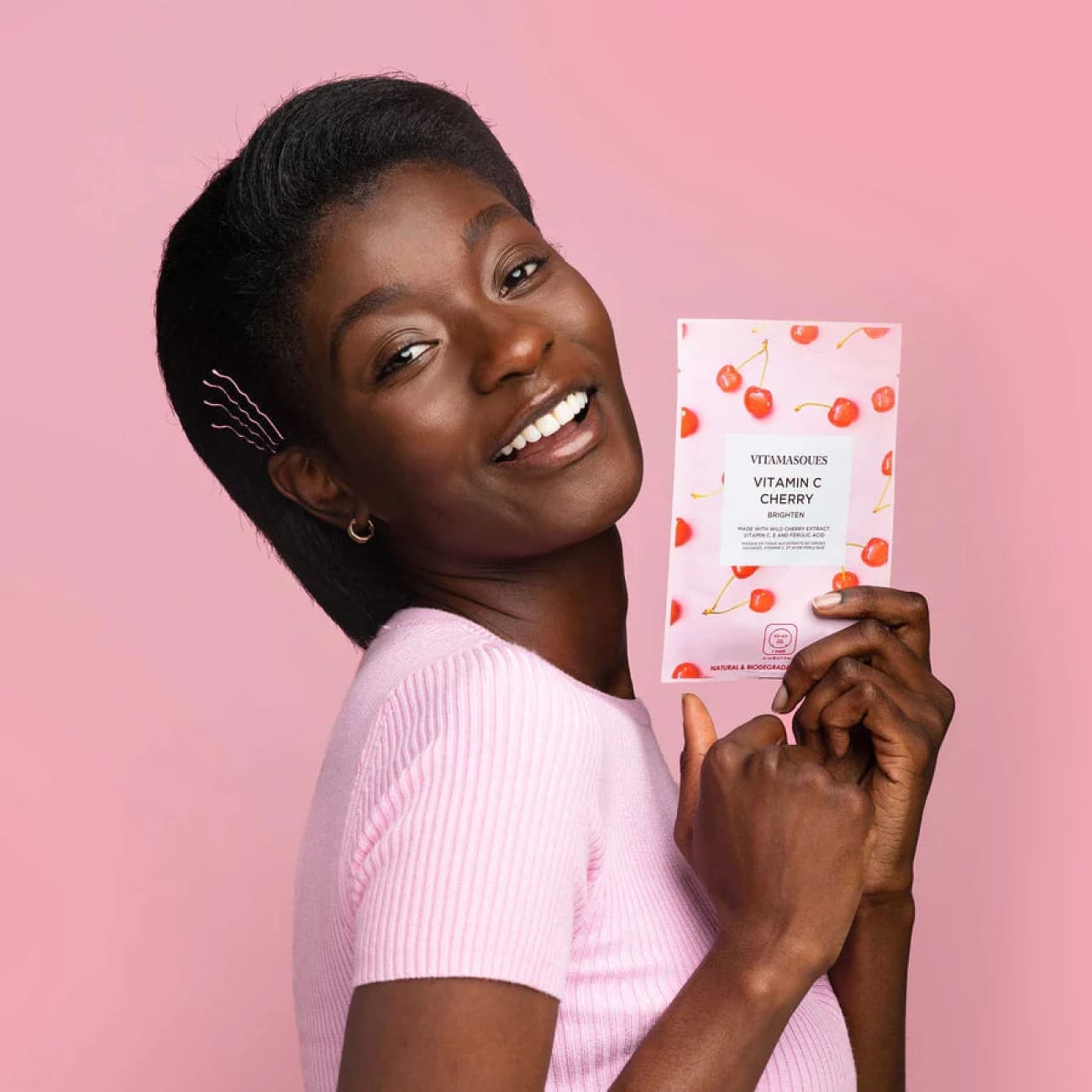 Vitamin C Cherry Face Sheet Mask Rock Chocs