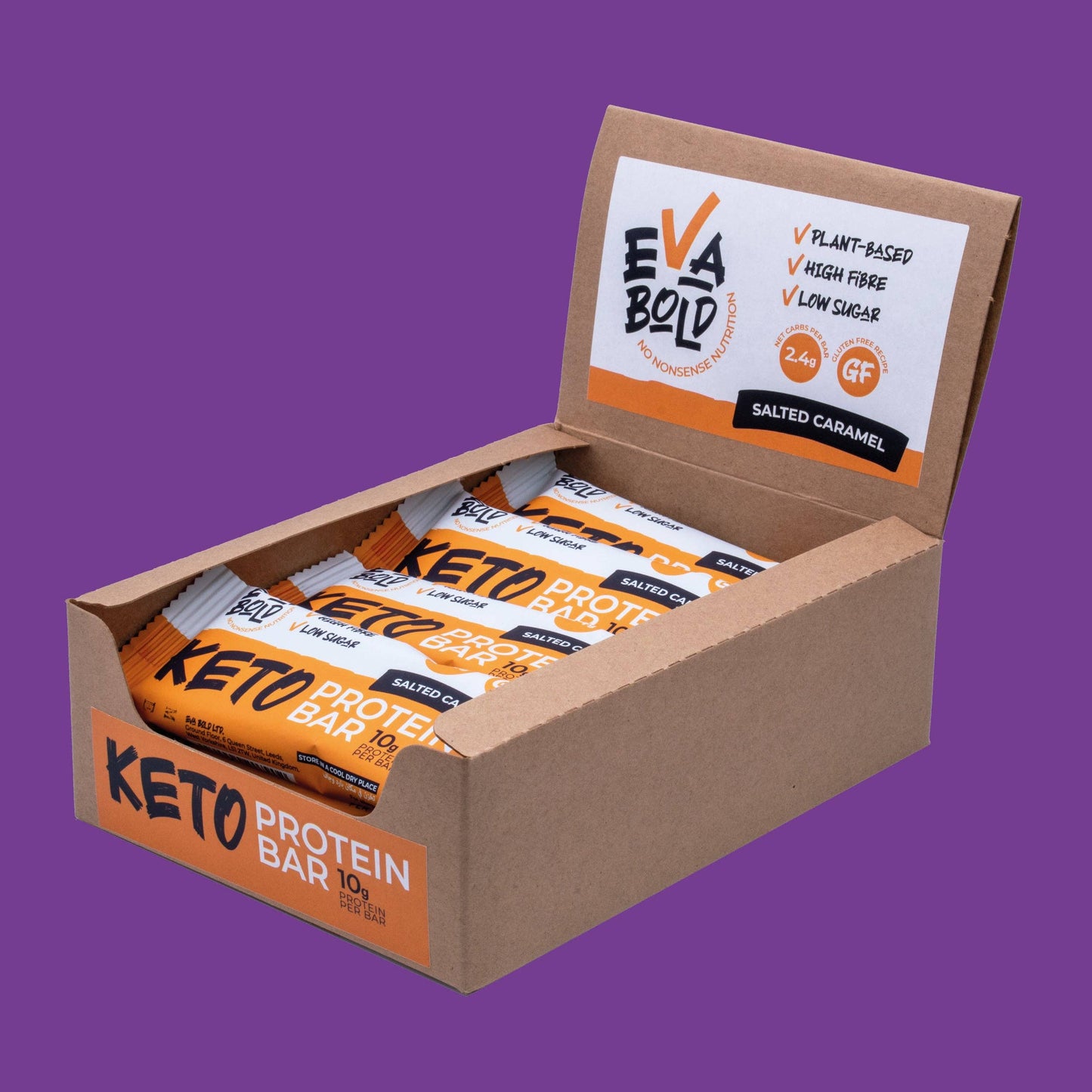 Salted Caramel Keto Protein Bar