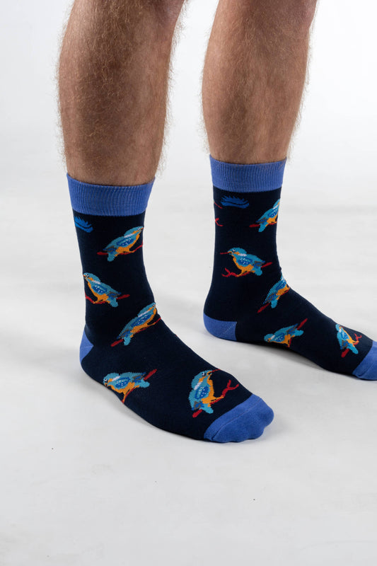 BAMBOO SOCKS | KINGFISHER SOCKS | WILDLIFE SOCKS limited stock only have  size adult 3-7