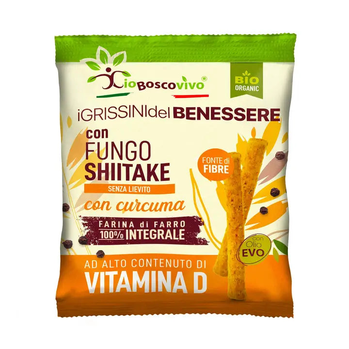 Turmeric & Shiitake Organic Breadsticks 50g - pre order stock will arrive October orders will be then sent out