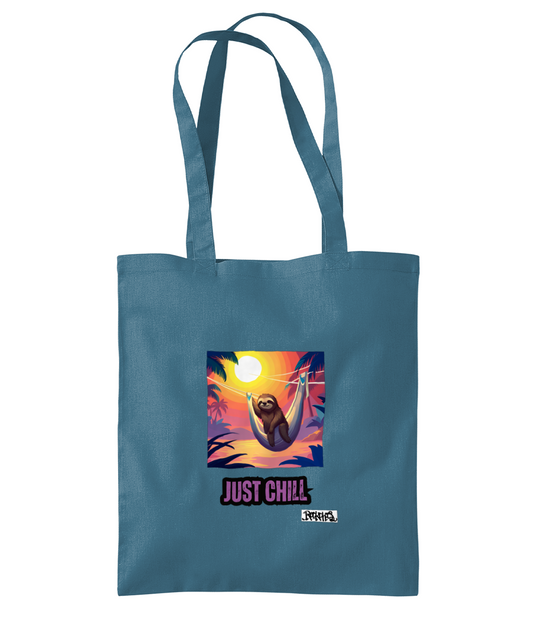 Shoulder Tote Bag Just Chill Sloth T Shirt Designed by Rock Chocs