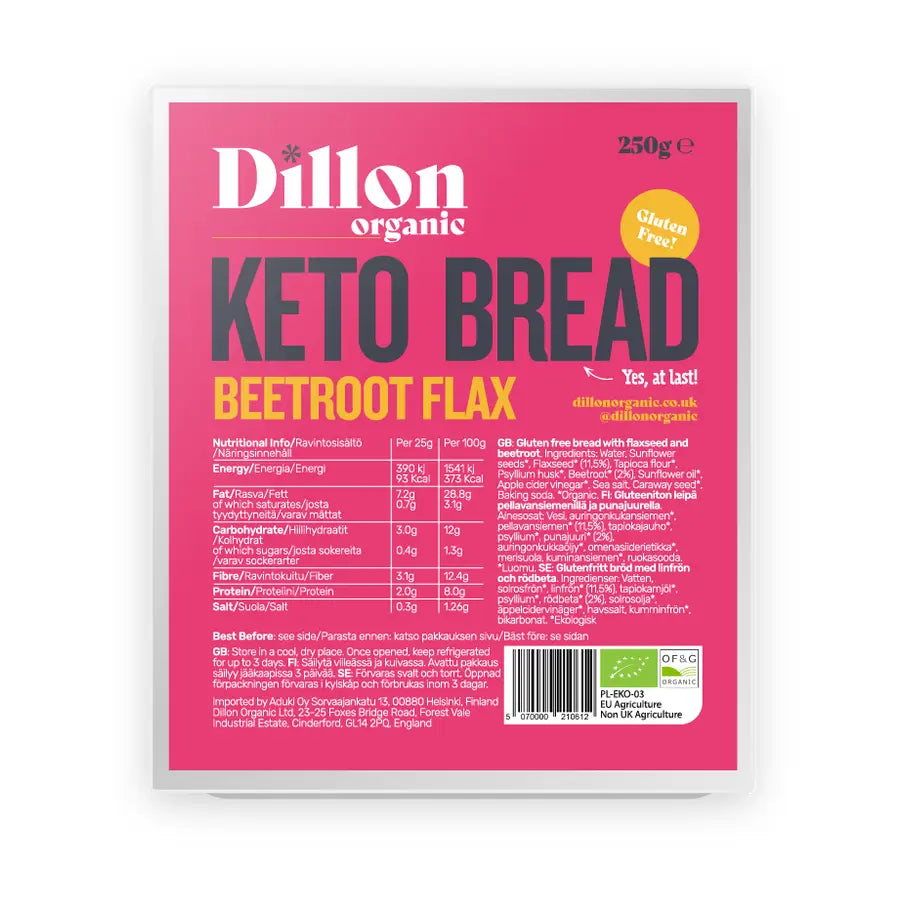 Pre Order Beetroot Flax Keto Bread/ Organic/Gluten Free/Vegan/Low Carb
