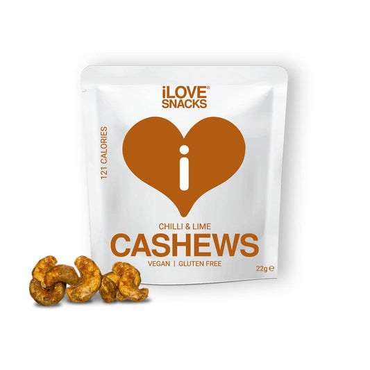 Toasted Cashews coated with Chilli & Lime, Vegan, GMO Free