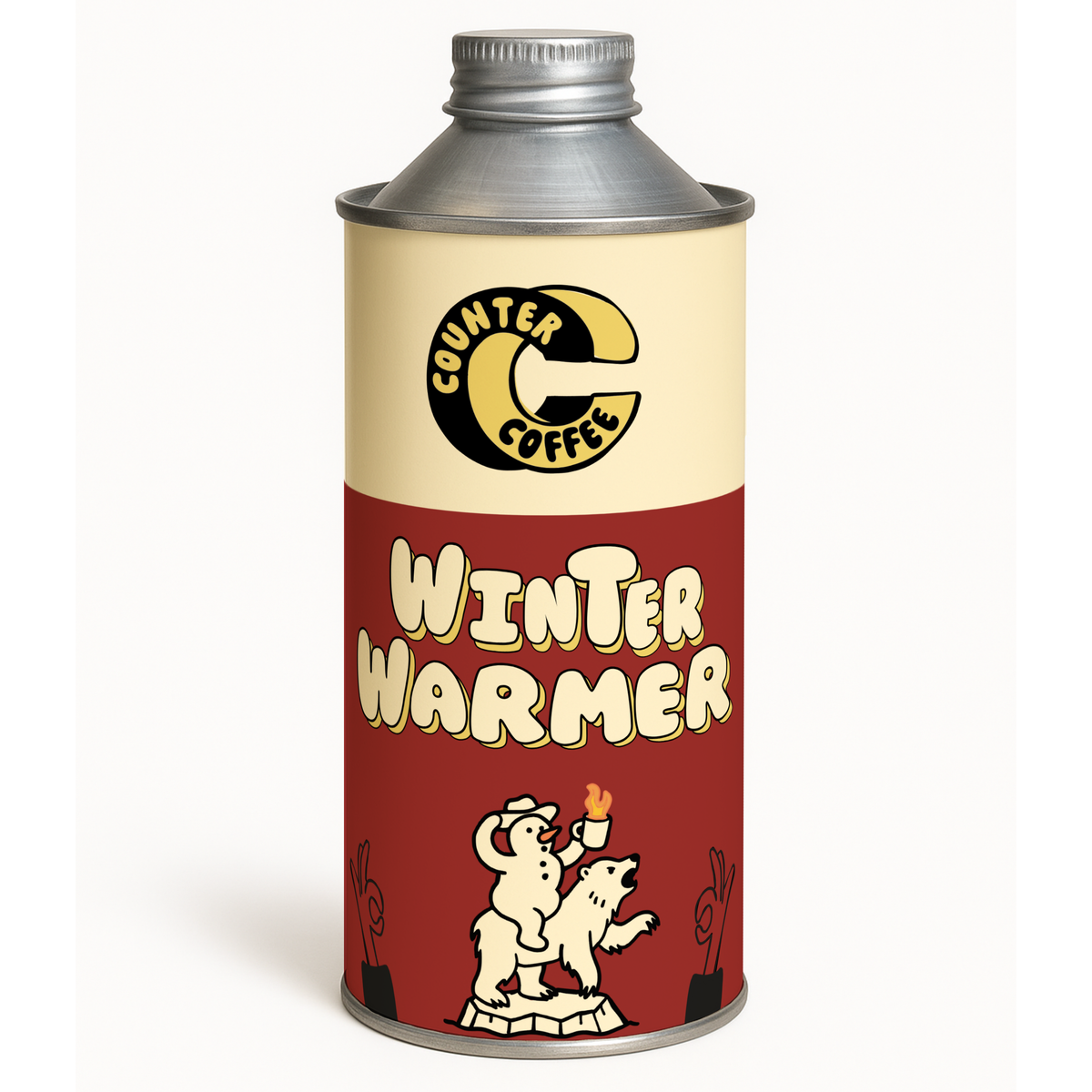 Coffee Winter Warmer Tin 350g Fresh Roasted Seasonal Blend whole bean