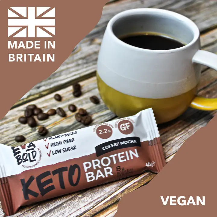 Eva Bold Keto Protein Bar Mocha Coffee - 16 bars in stock