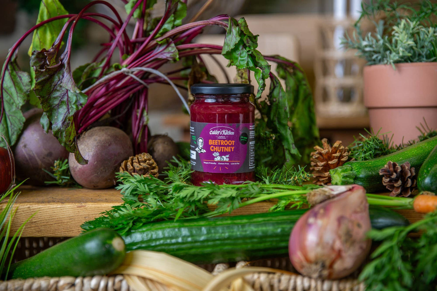 Calder's Kitchen Beetroot Chutney (Gluten Free, Vegan) 285 g jar