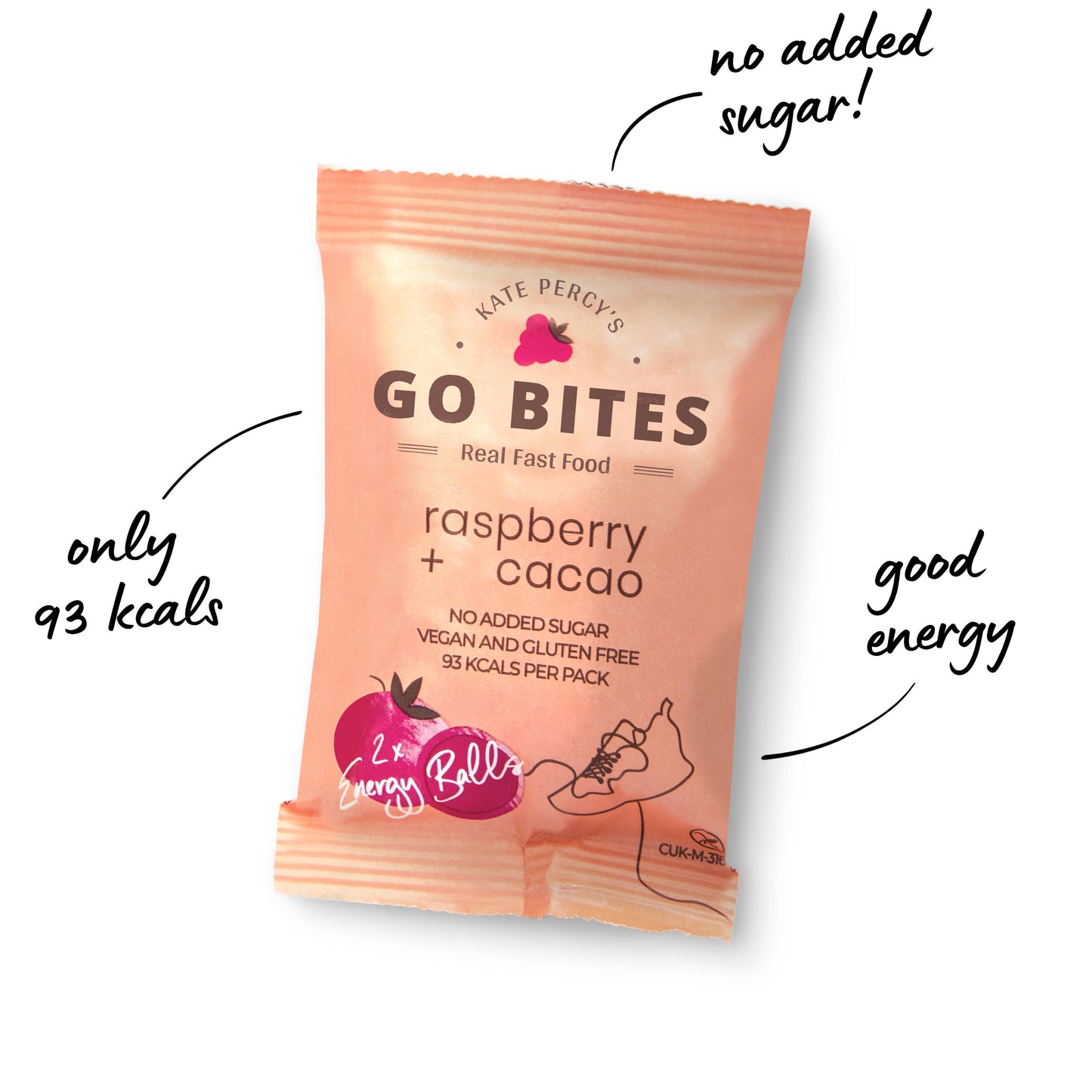 Kate Percy's Go Bites Raspberry & Cacao