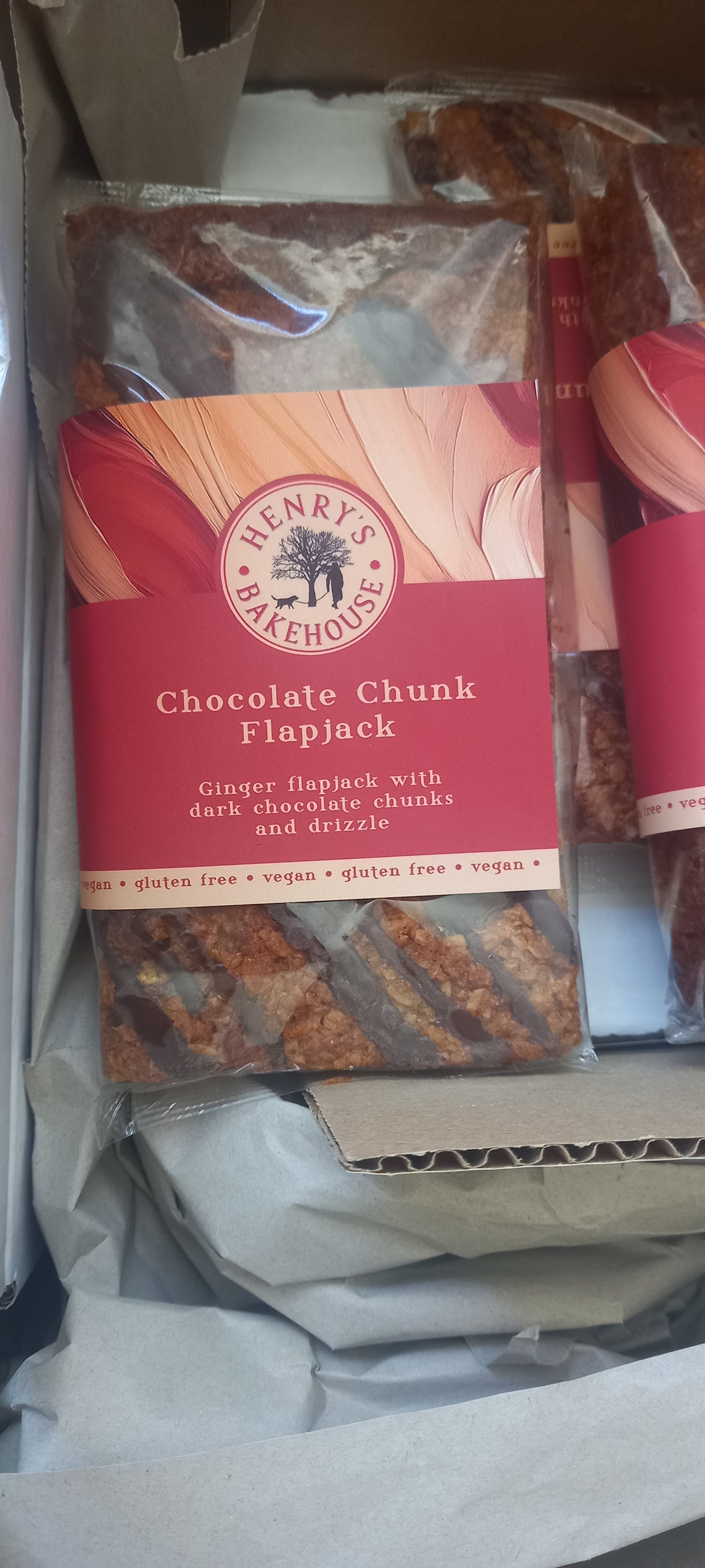 Gluten Free Chocolate Chunk Flapjack  waiting for stock to arrive  please note the products has changed
