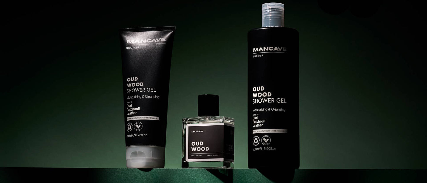 Oud Wood Shower Gel, 500ml, Gift for Him