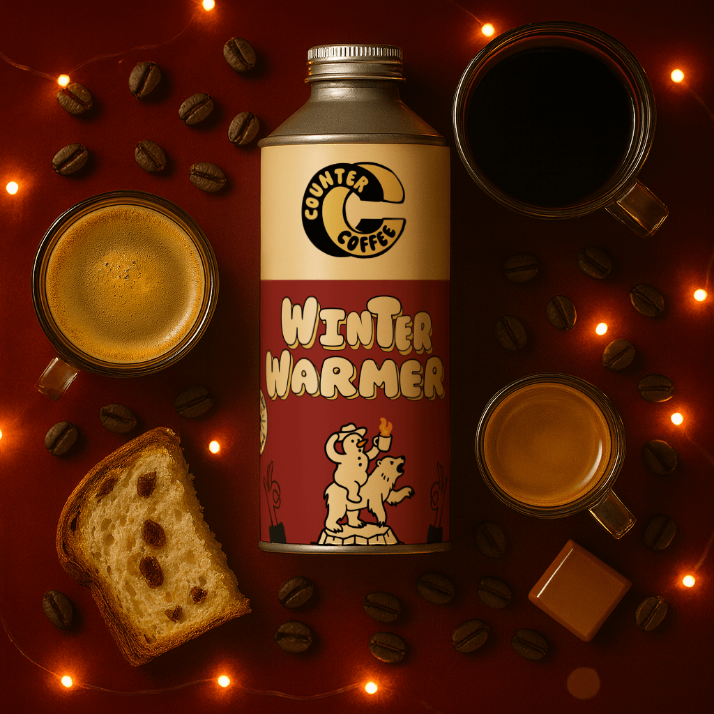 Coffee Winter Warmer Tin 350g Fresh Roasted Seasonal Blend whole bean