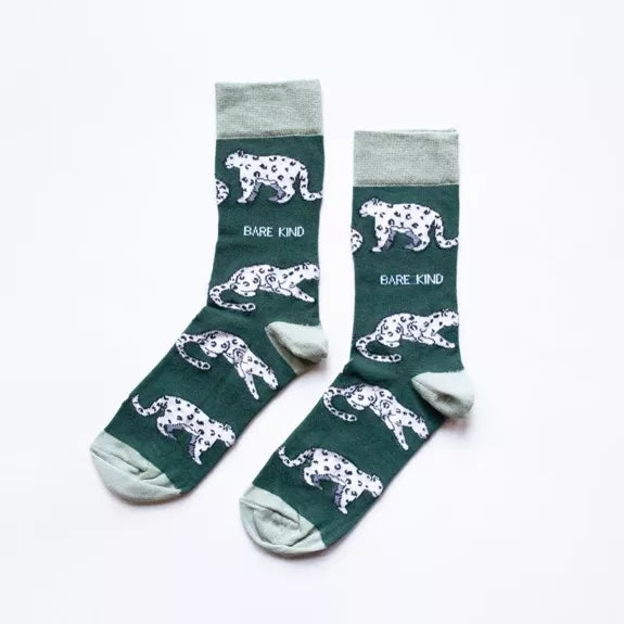 Save the Snow Leopards Bamboo Socks