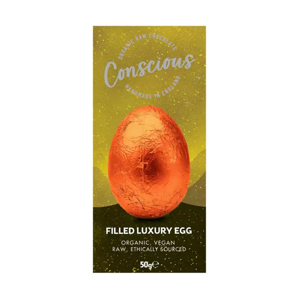 Conscious Chocolate Luxury Filled Easter Egg  Vegan