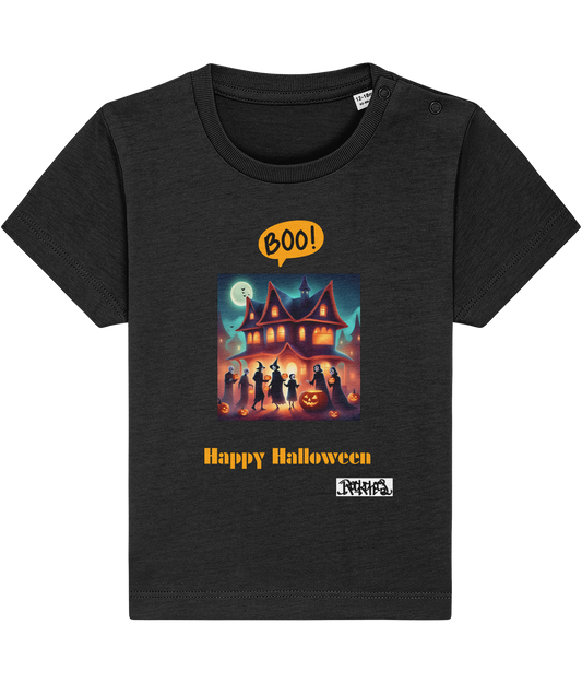 Happy Halloween T shirts designed by Rock Chocs Haunted House Design 2  for 0 to 36 months