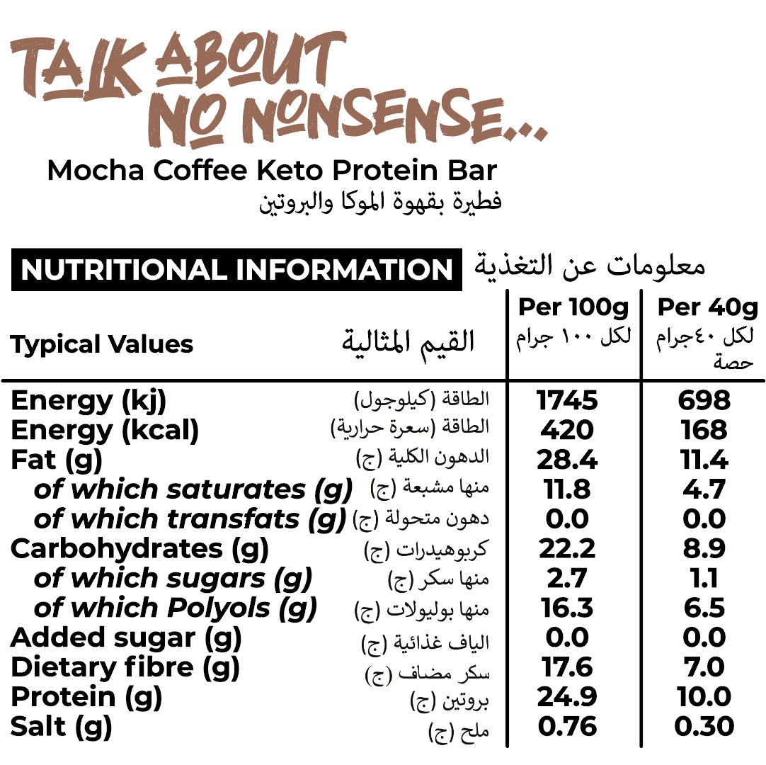 Coffee Mocha Keto Protein Bar