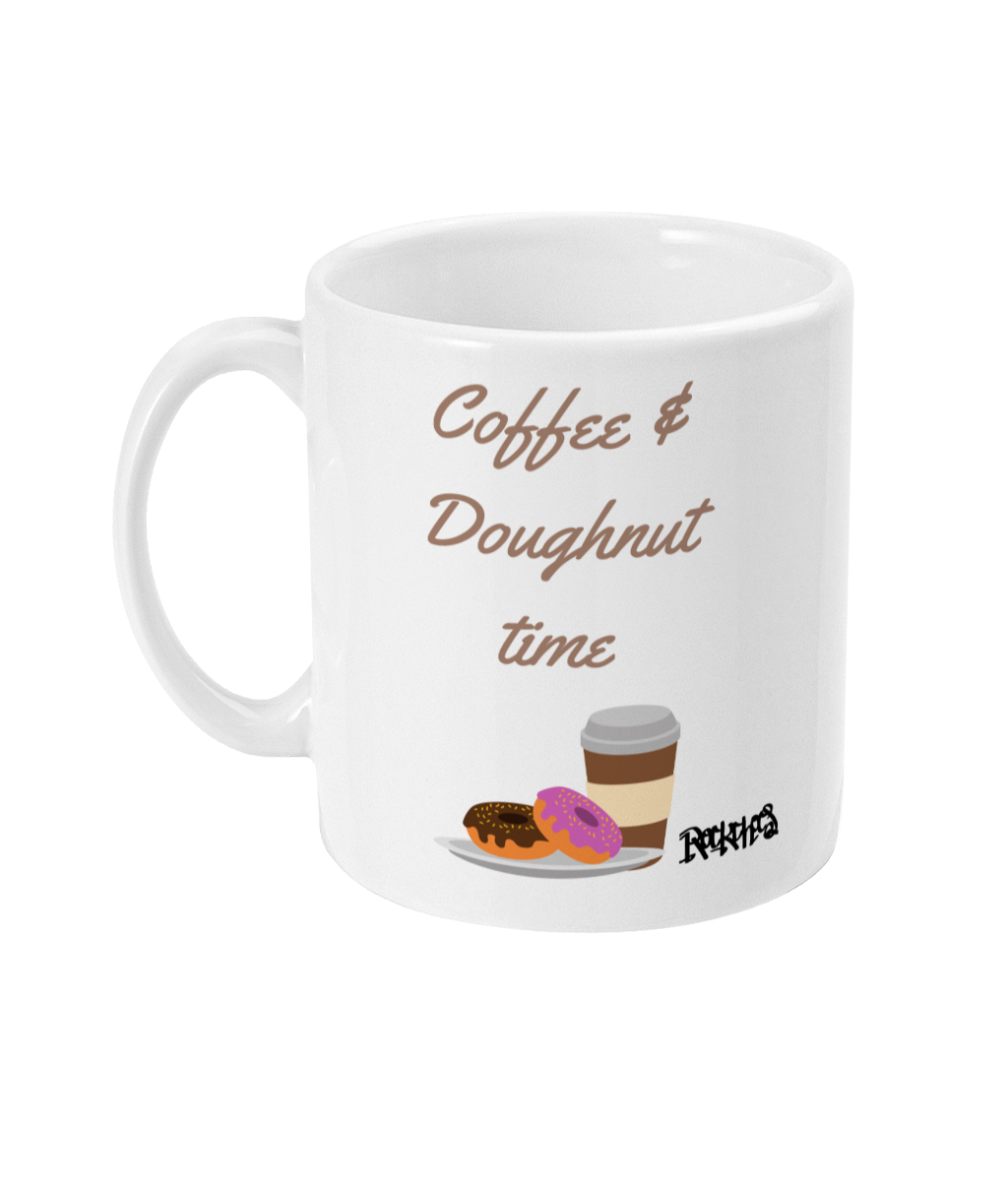 11oz Mug Coffee and Doughnut time  Coffee and Doughnut time Mug