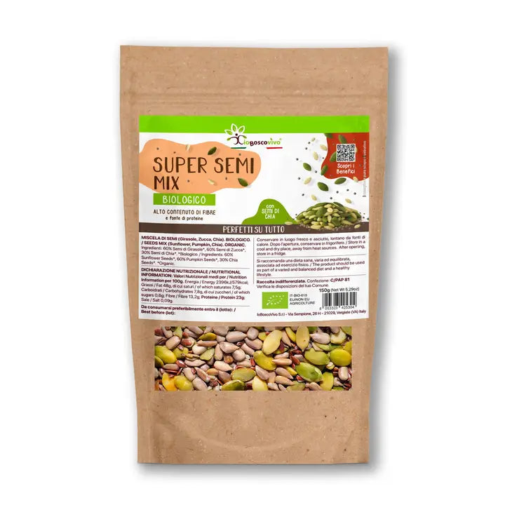 Supersemi Mix Bio - 150g Chia, Pumpkin, Sunflower | Rich in Fiber and Source of Protein - pre order will arrive by 2nd week of October we will send out then