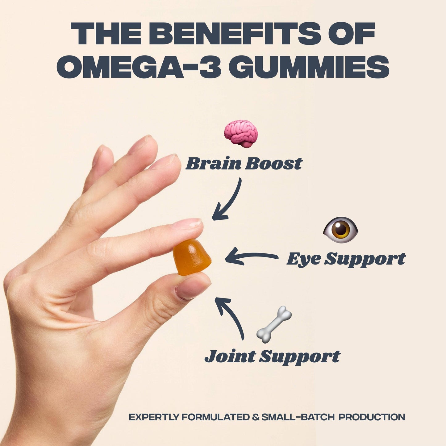 Vegan Omega-3 Gummies (Algae DHA & EPA) | Brain + Immunity
