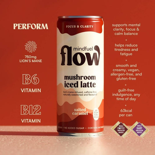 Lion's Mane Oat Latte - Salted Caramel 250 ml can