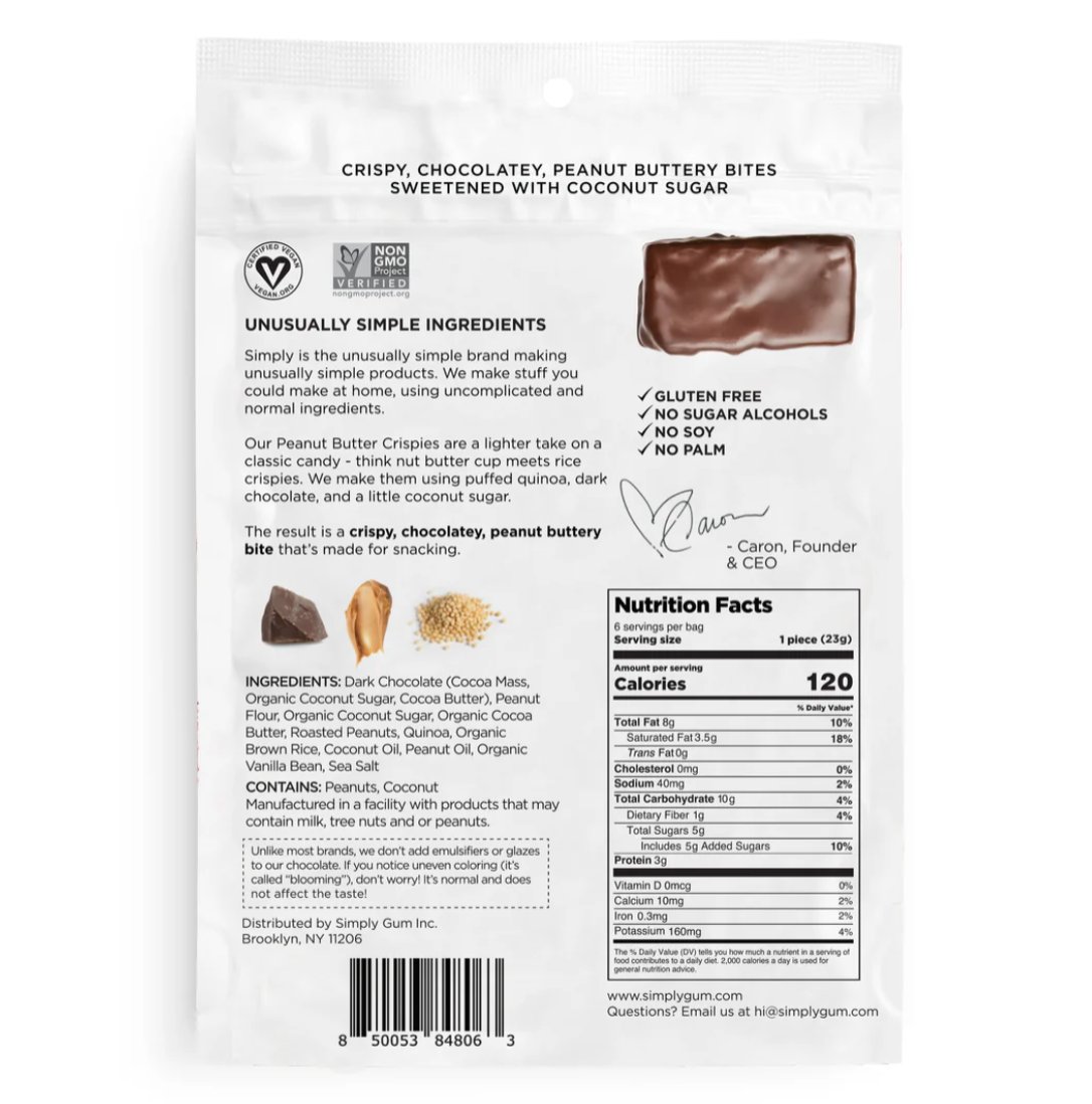 Peanut Butter Crispies (4.7 oz bag) arriving soon