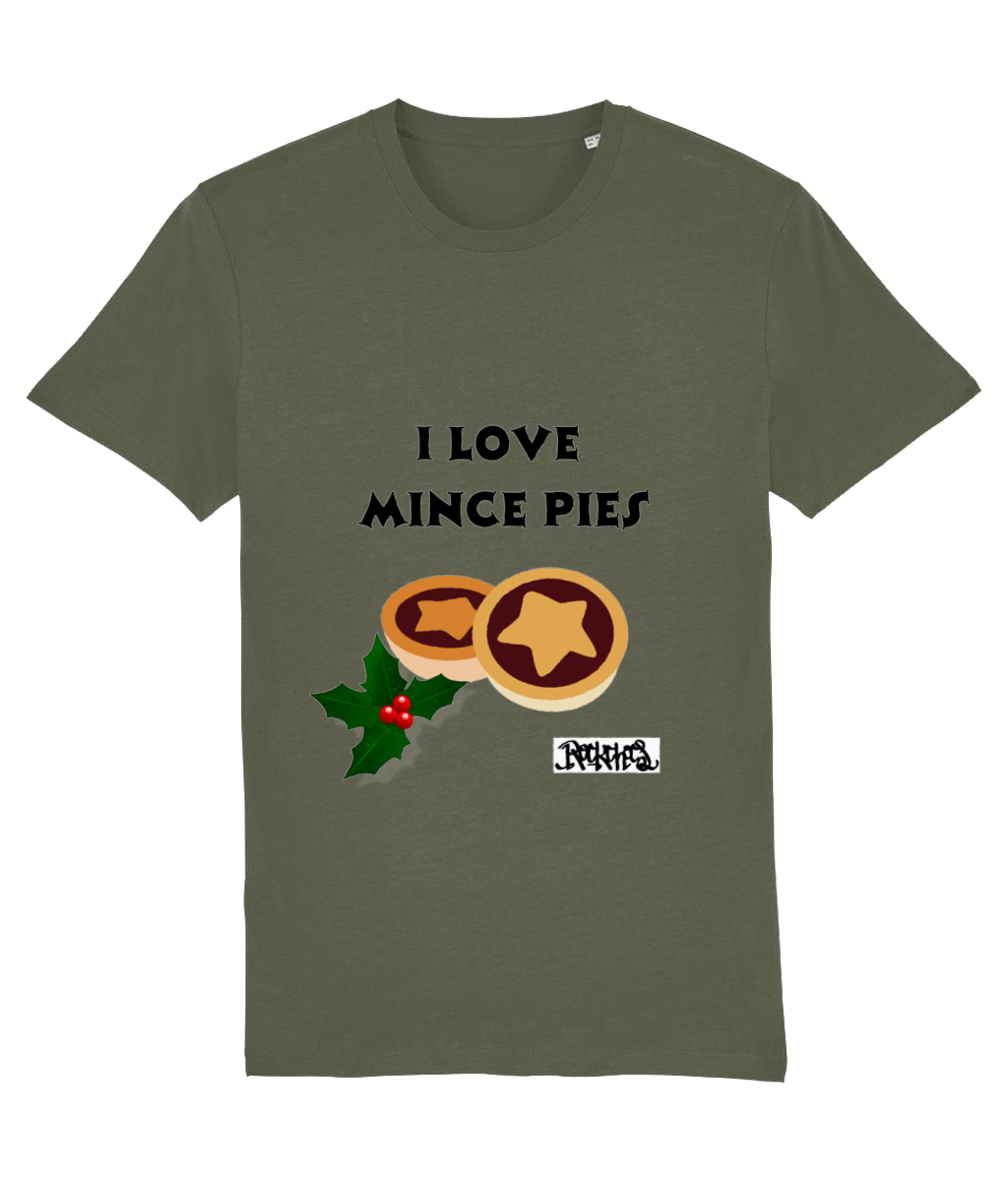 I love Mince Pies T Shirt by Rock Chocs