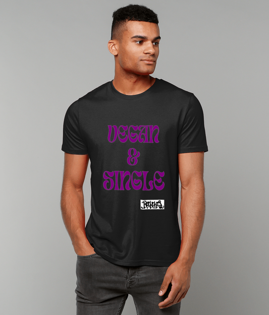 Vegan & Single T Shirt by Rock Chocs