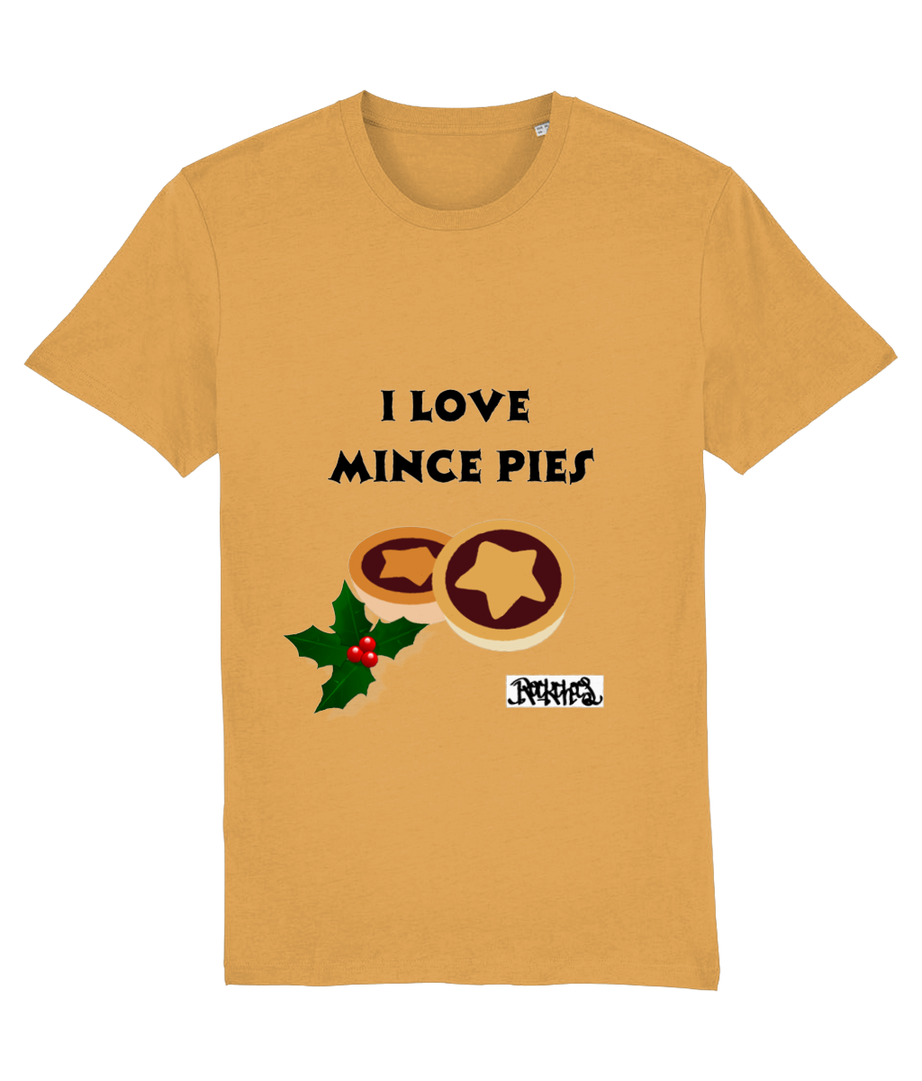 I love Mince Pies T Shirt by Rock Chocs