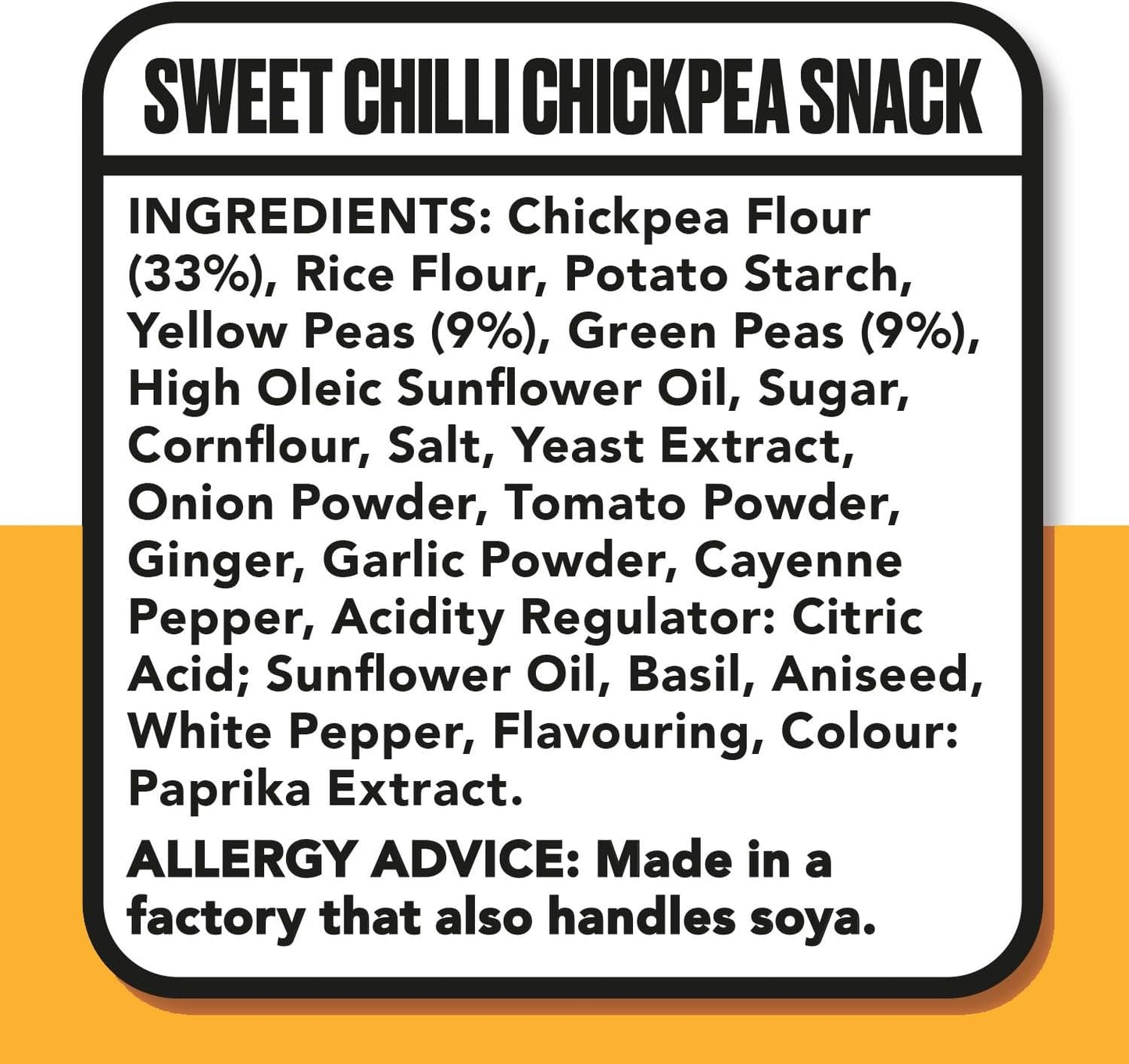 Puffed Chickpea Snack Sweet Chilli Flavoured  30 g pack -  Arriving soon at Rock Chocs