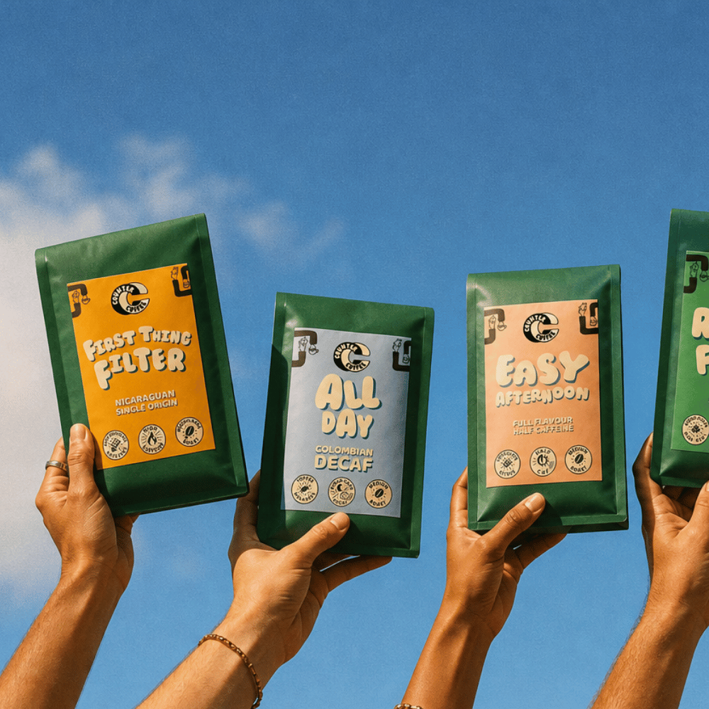 Coffee - Easy Afternoon Half Caf Fresh Roasted -  350g whole beans