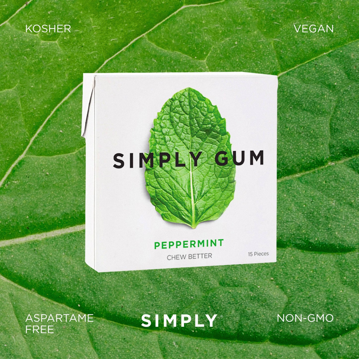 Peppermint Chewing Gum - Natural + Plastic free arriving soon