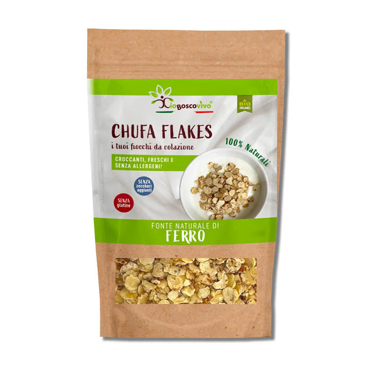 Organic Natural Chufa Flakes - Gluten-Free Breakfast Cereal with No Added Sugars - 180g - pre order we will receive this first 2 weeks of October and will send out