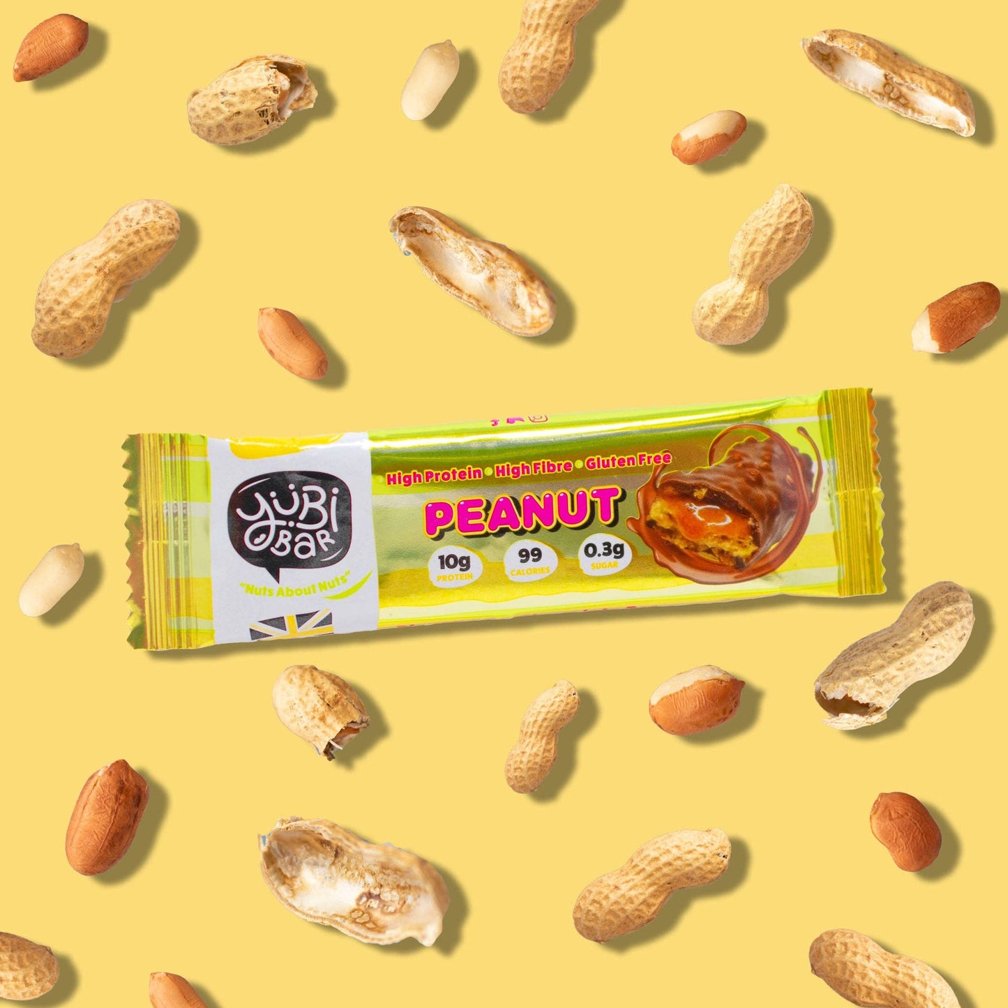 Yubi Peanut Protein Bar  - sold as individual bars