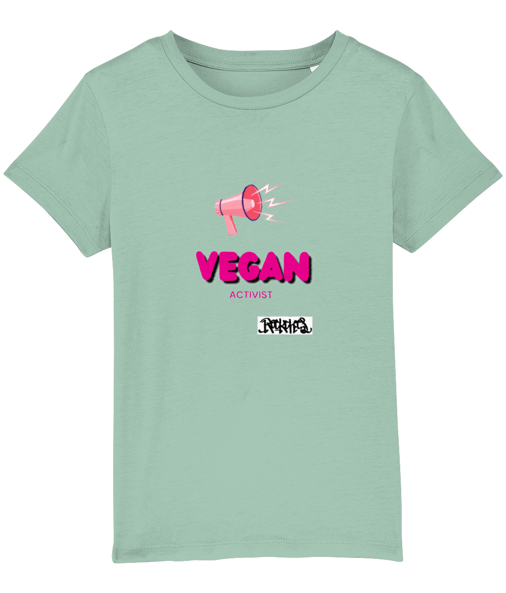 Vegan Activist Organic  T Shirt by Rock Chocs